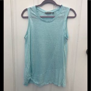 Athleta linen tunic tank baby blue